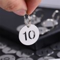 thumbnail image 2 of 20 stainless steel key rings with hollow numbers 1 to 20, 2 of 3
