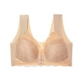 thumbnail image 6 of BSDJILFG Lace Bras for Women Casual Bralette Triangle Cups Front Closure Soft Seamless Comfortable Supportive Everyday Bra ,M-5XL, 6 of 8