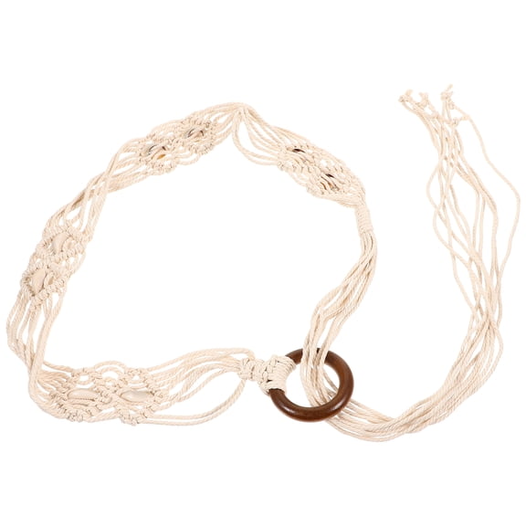 Bohemian Hand Woven Belt for Women 1 Piece Shell Dress Waist Belt