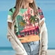 thumbnail image 2 of Tops de Ajuste Suelto para las Mujeres Sudadera de Manga Corta, Camiseta Casual Impresa para el Uso Diario de Primavera Y Otoño, 2 of 6