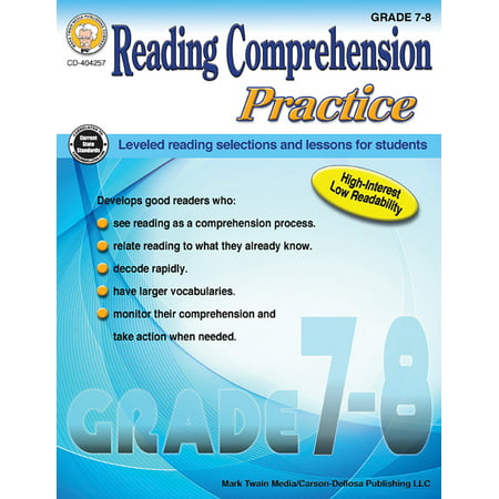 Reading Comprehension Practice, Grades 7 - 8