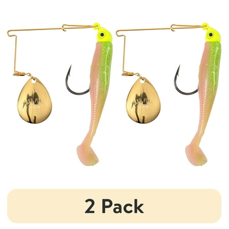(2 pack) Strike King Redfish Magic 1/4 oz Spinnerbait Lure Chartreuse Electric Chicken