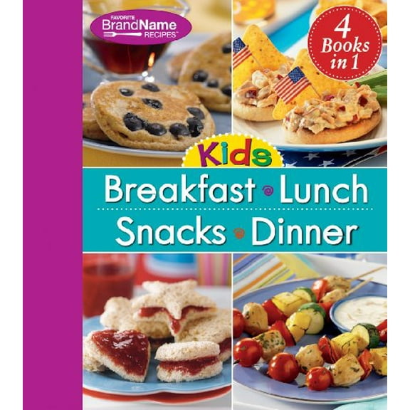 Pre-Owned 4 in 1 Recipe Book for Kids: Breakfast, Lunch, Snacks, and Dinner Paperback