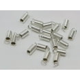 thumbnail image 2 of EOEMY 200 Silver Plated Coil End Crimp Beads Fasteners Connector 4.5X8mm Finding, 2 of 4