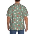 thumbnail image 6 of Picia Retro Hippie Groovy Mushroom Men's Linen Shirts Short Sleeve Cuban Beach Shirts Casual Shirts Button Down Shirt for Men Beach Summer Wedding Shirt-Medium, 6 of 7