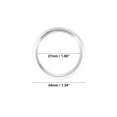 thumbnail image 4 of Unique Bargains Silver Tone Vehicle Car Engine Start Button Decorative Ring Trim for Audi A4L A6L Q5 A5 A7, 4 of 6