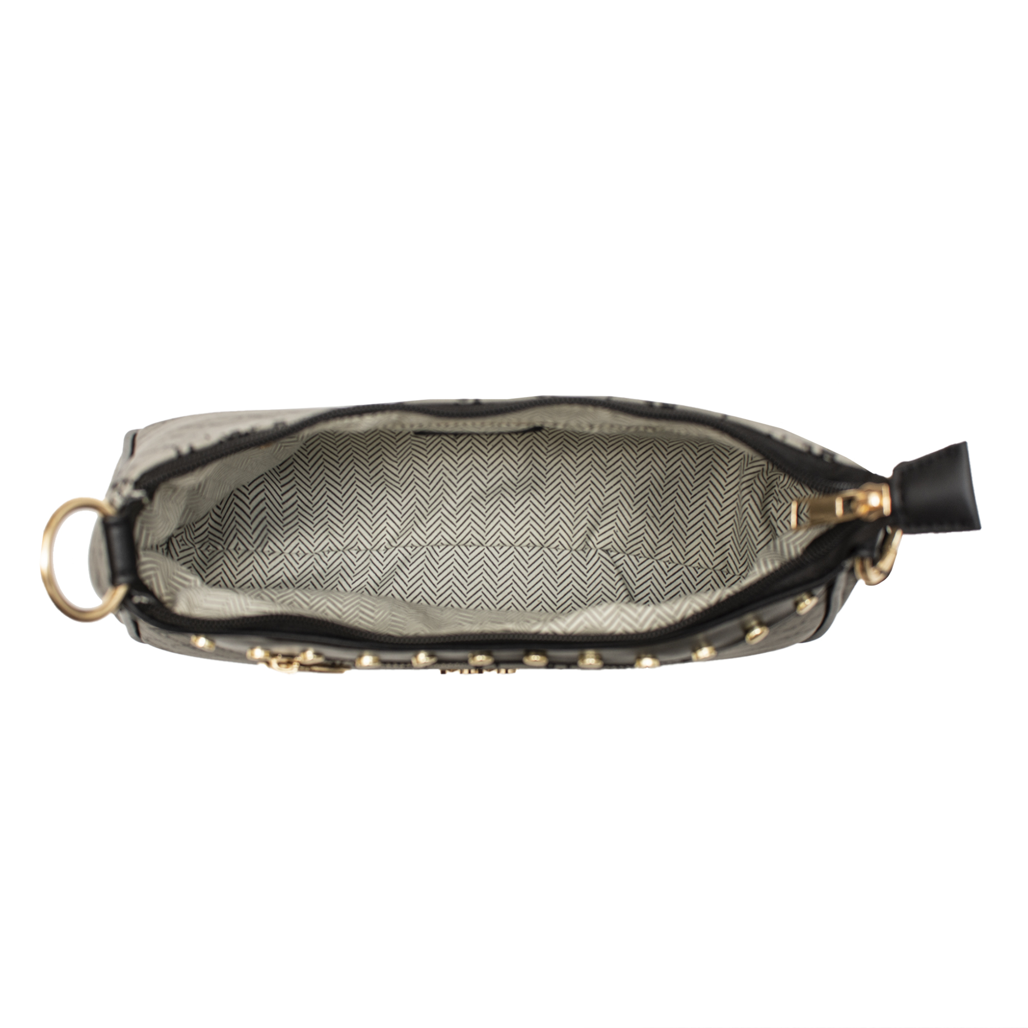 XOXO Women's All over XOXO Print Black Saffiano Leather Signature