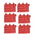 thumbnail image 1 of 6 Pack Faux Garden Stone Fence Waterproof Lightweight Walkway Landscaping Design Red, 1 of 8