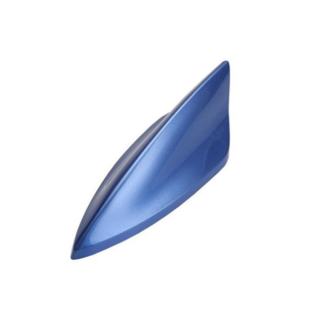 Antena especial de aleta de tiburón para decoración de coche con radio de se?al Modificación de cola de pasta de techo sin perforar, azul ShuxiuWang 8390612297090