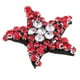 thumbnail image 1 of Parche de cuentas de pentagrama con forma de estrella y diamantes de imitación para coser en ropa, bolsos, sombreros y decoración. rojo, 1 of 7