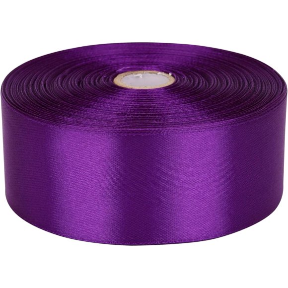 1 inch Satin Ribbon 50 Yards Solid Fabric Ribbons Roll for Wedding Invitations, Bridal Bouquets, Sewing, Party Decorations, Gift Wrapping and More