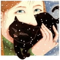 thumbnail image 3 of Seeley, Laura 20x20 Black Modern Framed Museum Art Print Titled - Soft Kisses (Detail), 3 of 5