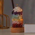thumbnail image 4 of Lámpara de noche de cristal natural creativa con forma de árbol para mesa de centro Color fresco, 4 of 9