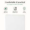 thumbnail image 4 of Evolur Pure Zen 2 in 1 Crib & Toddler Mattress, White and Grey, Greenguard Gold Certified, 4 of 7