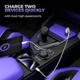 thumbnail image 6 of Fast PD Car Charger for Samsung Galaxy Z Flip7/Z Flip7 FE - 60W 2-Port USB-C 6ft Long Type-C Cable Power Adapter DC Socket Plug-in with Cord, 6 of 6