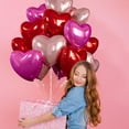 thumbnail image 3 of Globos Villorem en forma de corazón de 18 pulgadas para el Día de San Valentín, 3 of 7