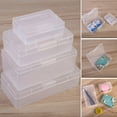 thumbnail image 2 of Transparent Plastic Cosmetics Hardware Parts Storage Boxes Holder Case Container Small Card Collection, 2 of 4