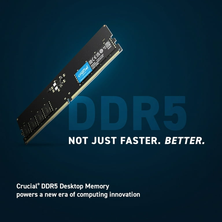 Crucial DDR5-5600 CT16G56C46U5 16GB×2 Crucial 16GB DDR5-5600 PC5-44800 CL46 Single Channel Laptop