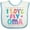 White and Blue, variant on Inktastic I Love My Oma Granddaughter Girls Baby Bib