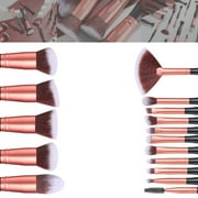 BS-MALL 16-Piece Black Makeup Brush Set - Synthetic Foundation Brush, Powder Brush, Concealer Brush, Eye Shadow Brush