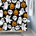 thumbnail image 5 of Tchckioa 72x72 Inch Shower Curtain,Privacy Protection Waterproof Hooks Bath Curtain for Bathtub,Halloween Ghost, 5 of 6