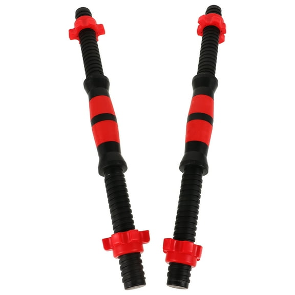2 Pcs Adjustable Dumbbell Bar Handle Fitness Threaded Handles