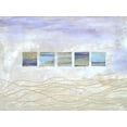 thumbnail image 2 of Avondet, Natalie 14x12 Gold Ornate Wood Framed with Double Matting Museum Art Print Titled - String Windows II, 2 of 4