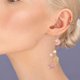 thumbnail image 4 of YSNOOWE 1Par Pendientes Colgantes De Concha Y Perla Artificial Elegantes Y Cómodos Para Mujer, 4 of 8