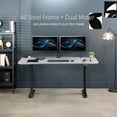 thumbnail image 5 of VIVO Electric 63” x 32” Stand Up Desk, Dark Gray Table Top, Black Frame, 5 of 8