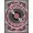 Pink Black Silver, Pattern 13, variant on ODIKA 8'x10' Washable Area Rug Vintage Vinyl Music Retro Dj Turntable Border Player Cassette Record Flowing for Dining Room, Large Office, Lounge, Non-Slip Chair-Friendly Mat