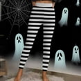 thumbnail image 3 of Women's Halloween Leggings Stretchy Stripe Printed Legging Tights High Wasit Soft Holidays Pants 2025 Trendy, 3 of 8