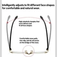 thumbnail image 6 of Frameless Glasses with Blue Light Blocking - HD Clear Lenses & Sparkling Diamond-Cut Edges,Fashion Metal Temples, 6 of 7