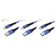 thumbnail image 5 of Moyic Cable de teléfono Cable USB de nailon Reemplazo de línea de datos de carga rápida para Android Micro USB, azul, 1 m Type1 NO1, 5 of 6