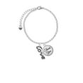 thumbnail image 2 of Delight Jewelry Silvertone Crystal Script ''Love'' - Domed Thank You Charm Bracelet, 6"+2", 2 of 5