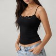 thumbnail image 5 of Fabrcox Lace Tank Top Sleeveless Square Neck Fitted Womens Camisoles Basic Spring Summer Workout Undershirt for Women, 5 of 5