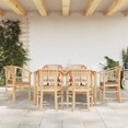thumbnail image 1 of vidaXL 7 Piece Garden Dining Set Solid Wood Teak, 1 of 5