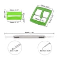 thumbnail image 2 of Uxcell Plastic Buckle, Silicone Strap Loops Green for 19mm Watch Band with Spring Bar Remover, 2 of 5