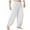 White, variant on Elainilye Fashion Men's Casual Pants Plain Print Loose Sweatpants Trousers Jogger Dancing Yoga Pant Activewear,Gray