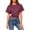 c01Red, variant on LNWUY Women's Oversize Workout Crop Tops Casual Short Sleeve Drop Shoulder T-Shirts Roll Hem Basic Loose Yoga Running Tees Green XL