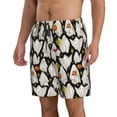 thumbnail image 2 of Salouo Different Ghosts Pattern Swim Trunks for Men,Men's Hawaiian Bathing Suit Swimsuits Quick Dry Swimming Board Shorts Beach Shorts with Pockets-, 2 of 6
