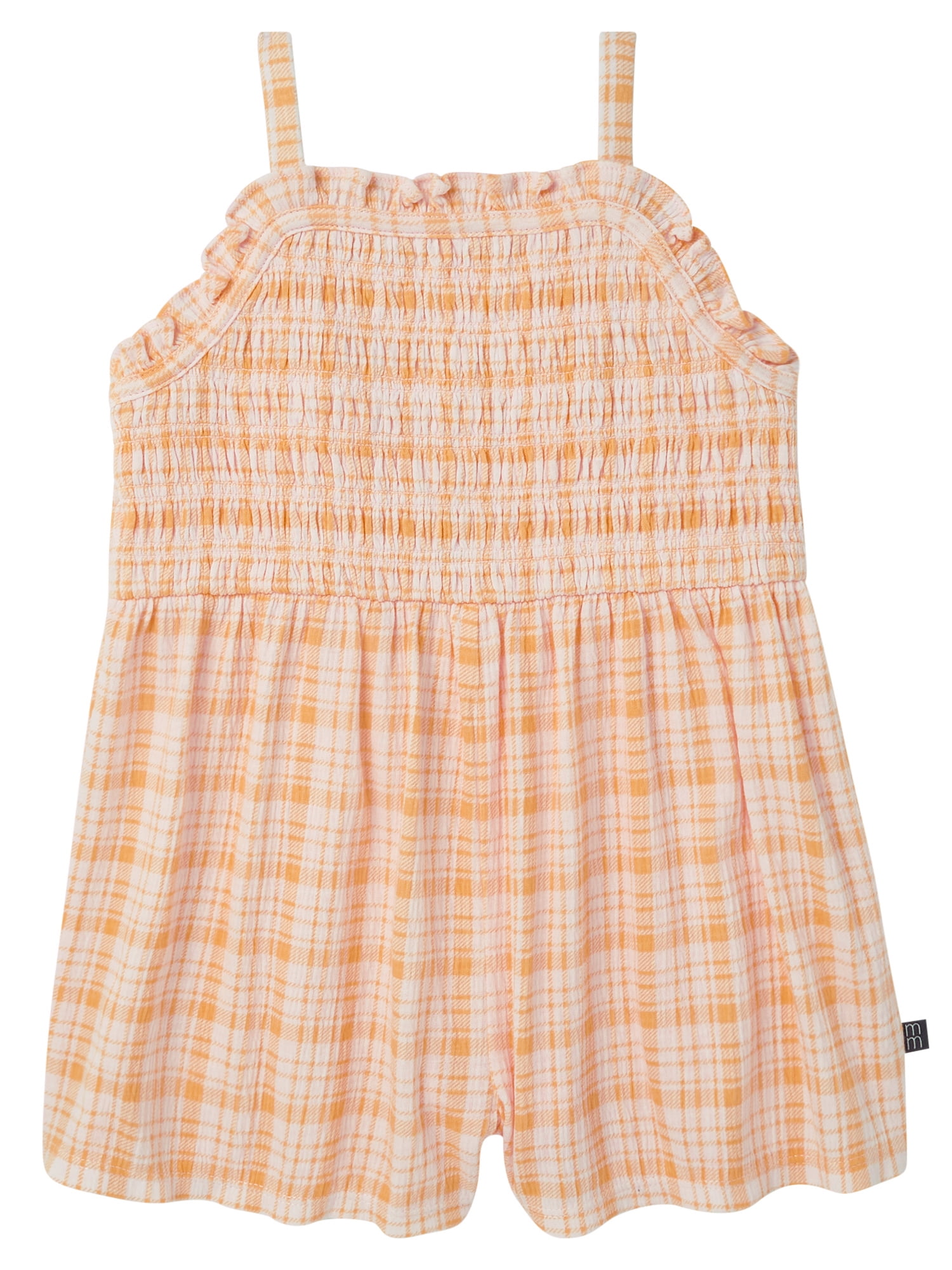Modern Moments by Gerber Toddler Girl Smocked Romper, Sizes 12 Months - 5T