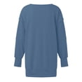 thumbnail image 3 of Siilsaa Womens Sweatshirts Women's Oversized Sweatshirt Long Sleeve Shirts for Women Crewneck Hoodies Casual Pullover Top Y2K Tops Blue,M, 3 of 4