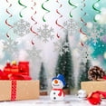 thumbnail image 3 of Dserfhy 8 Pcs Christmas Snowflake Hanging Swirl Decorations Winter Party Glitter Snowflake Ceiling Streamers for Christmas Birthday Baby Shower New Year Wedding Decor, 3 of 8