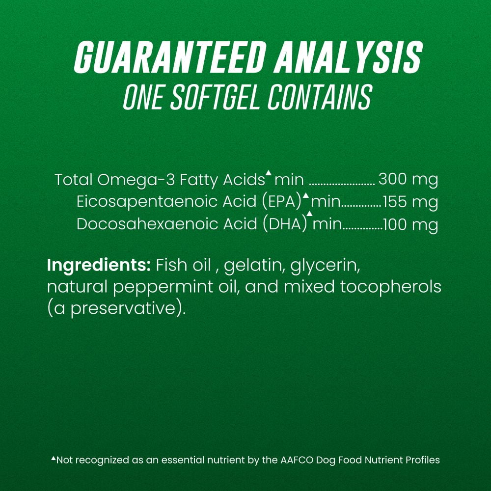 Nutramax Welactin Canine Softgels, Omega 3 Supplement for Dogs of all Sizes, Softgels, 120 Count