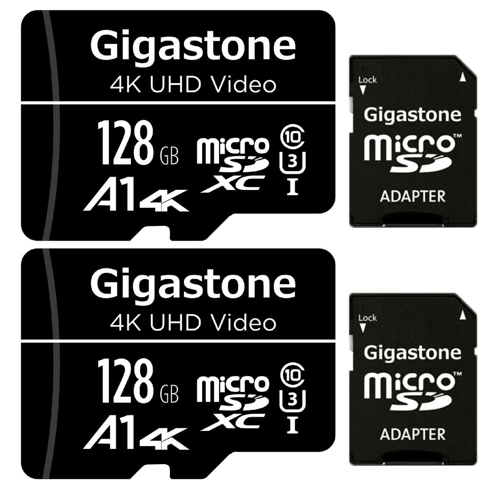 Gigastone 128GB 2-Pack Micro SD Card, 4K UHD Video, Surveillance