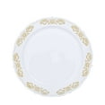 thumbnail image 6 of Efavormart 10 PCS | 10" Round Gold Embossed Disposable Dinner Plates With Scalloped Edges For Weddings Party Events, 6 of 10