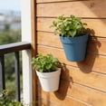 thumbnail image 7 of Hanging Wall Planter, Plastic Hanging Planter, 7 in Base, Hydroponic Planter, Living Room Greenery, Blue Wall Decor, 1 Pc, 7 of 7