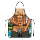 thumbnail image 1 of Injueey Delantal sin mangas colorido para hombres musculosos barbacoa impermeable y resistente a las manchas delantal para hombre Cubiertas para muebles de jardín YH22, 1 of 6