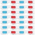 thumbnail image 1 of 100pcs 3D Glasses Universal Kids Adults Red and Blue 3D Game Glasses Movie Glasses Anaglyph Cardboard Glasses for Home, 1 of 2