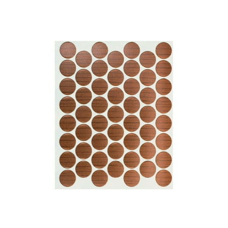 

Fastcap 9/16 Self Adhesive Screw pvc Cap Covers Golden Cherry 53 Pack